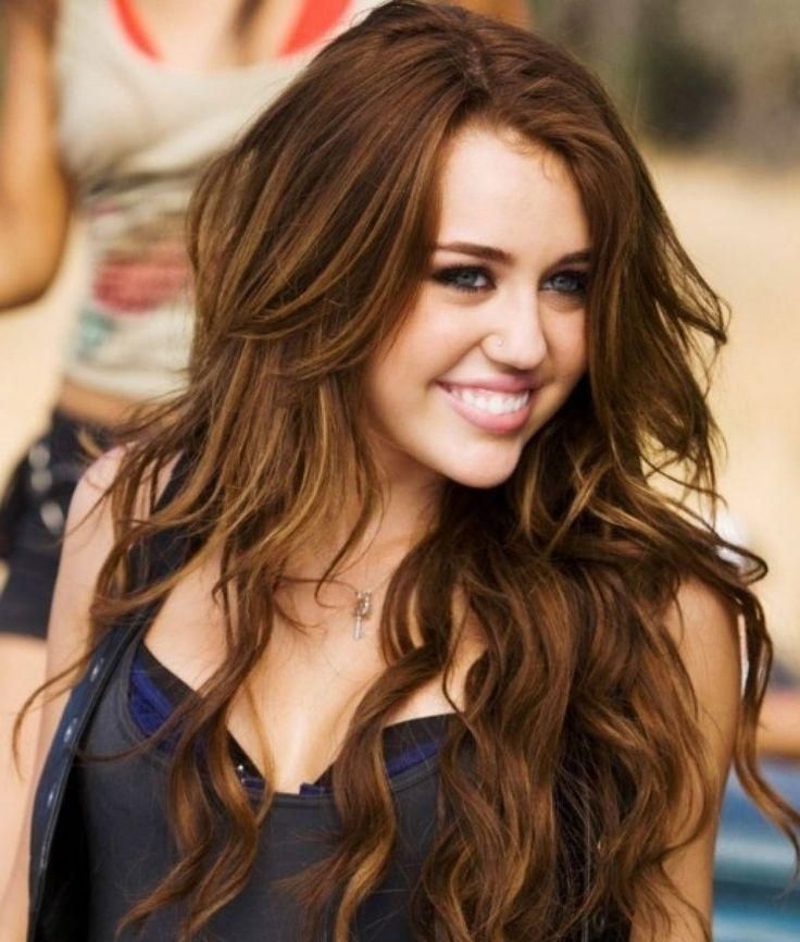 25+ Best Miley Cyrus Brown Hair Ideas On Pinterest | Miley Cyrus In Miley Cyrus Long Hairstyles (View 6 of 15)