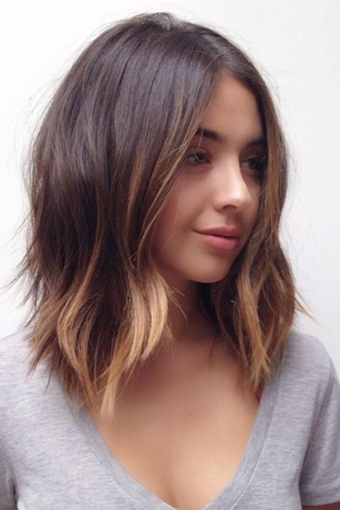 25+ Best Shoulder Length Balayage Ideas On Pinterest | Medium Intended For Long Hairstyles Brown Hair (View 14 of 15)
