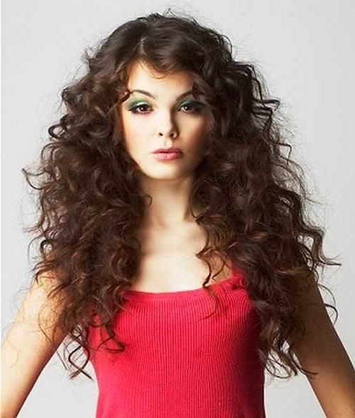 34 New Curly Perms For Hair | Hairstyles & Haircuts 2016 – 2017 Intended For Long Permed Hair With Bangs (View 4 of 15)