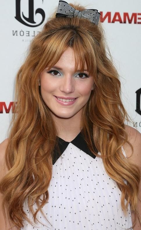 36 Bella Thorne Hairstyles  Bella Thorne Hair Pictures – Pretty With Regard To Long Hairstyles Half (View 14 of 15)
