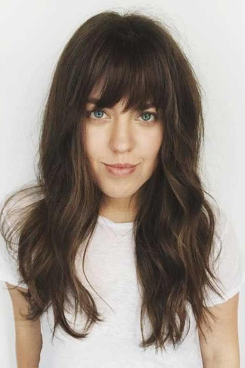 Best 10+ Long Hairstyles With Bangs Ideas On Pinterest | Hair With For Long Hairstyles Bangs (View 3 of 15)
