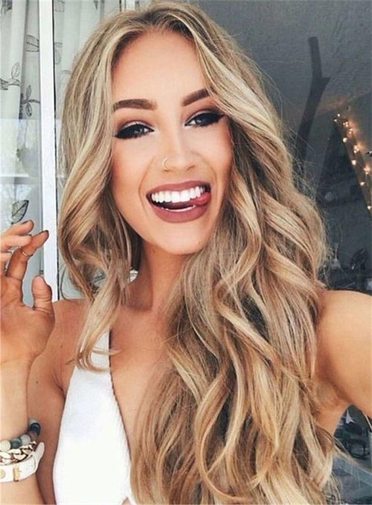 Best 20+ Middle Part Hairstyles Ideas On Pinterest | Middle Part Intended For Long Hairstyles Parted In The Middle (Gallery 3 of 15)