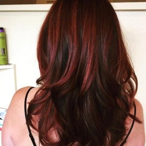 Best 25+ Brown Hair Red Highlights Ideas On Pinterest | Red Brown For Long Hairstyles Red Highlights (View 10 of 15)