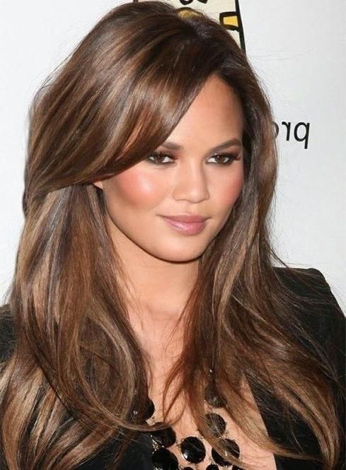 Best 25+ Celebrity Long Hairstyles Ideas On Pinterest | Celebrity Inside Long Hairstyles Brown (View 15 of 15)
