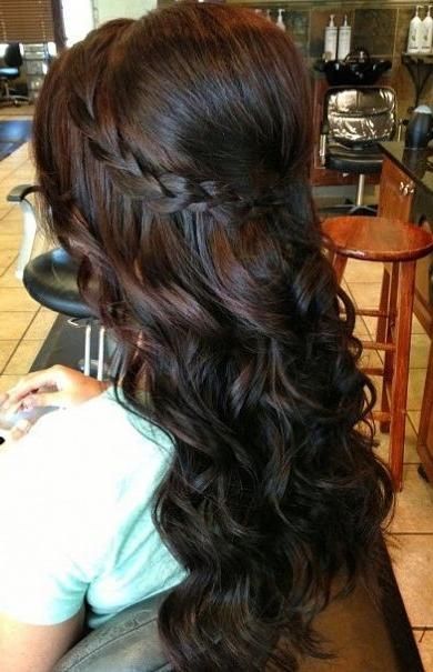 Best 25+ Curly Prom Hairstyles Ideas On Pinterest | Curly Prom With Regard To Long Curly Braided Hairstyles (View 1 of 15)