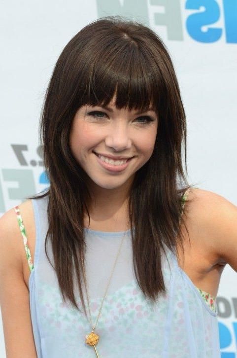 Best 25+ Layered Bangs Hairstyles Ideas On Pinterest | Side Part Within Long Hairstyles Layers With Bangs (View 12 of 15)