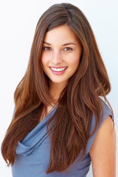 Best 25+ Long Thick Hair Hairstyles Ideas On Pinterest | Medium Within Long Hairstyles For Women With Thick Hair (View 2 of 15)