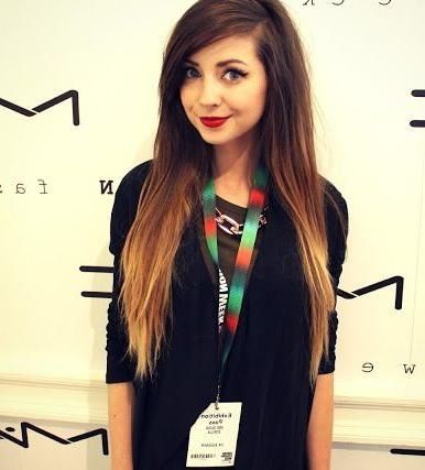 Brown Hair With Dip Dye – Google Search | Zoe Sugg | Pinterest Intended For Zoella Long Hairstyles (View 4 of 15)