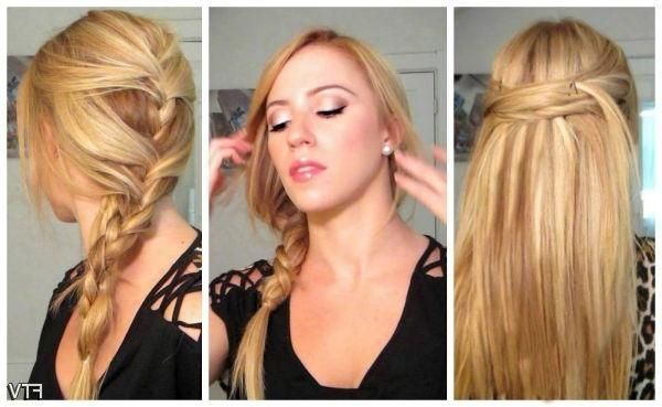 Easy Long Hairstyles | Hairstyles,short Hairstyles,natural Pertaining To Long Hairstyles Easy And Quick (View 6 of 15)