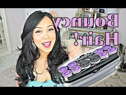 Hot Roller Hair Tutorial In Electric Curlers For Long Hair (View 7 of 15)