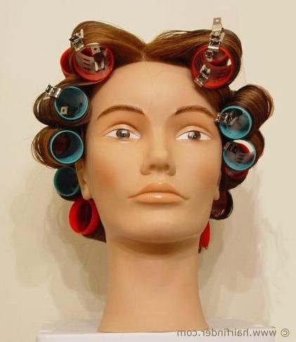 How To Achieve A Soft Curled Hair Style Using Rollers And Roller Set Inside Long Hairstyles Using Rollers (View 10 of 15)