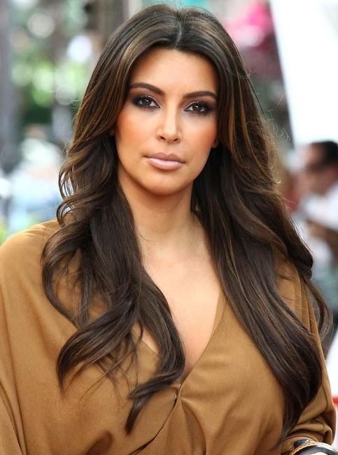 Kim Kardashian Long Hairstyles: Black Curly Hairstyle – Popular Pertaining To Long Hairstyles Kim Kardashian (View 2 of 15)