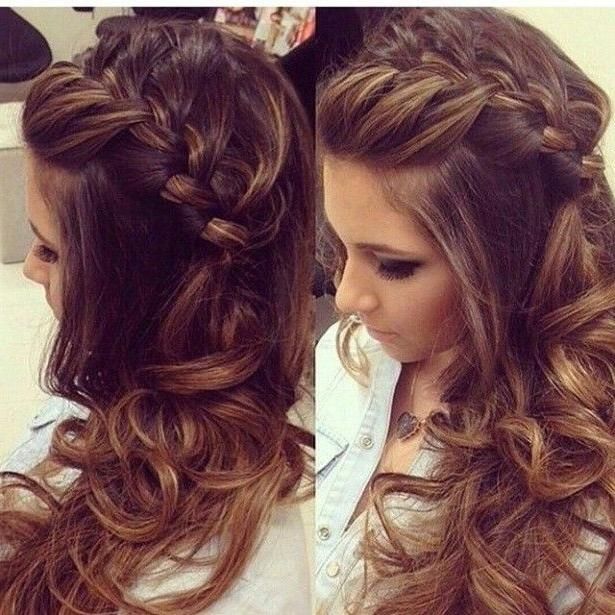 The 25+ Best Curly Braided Hairstyles Ideas On Pinterest | Prom For Long Curly Braided Hairstyles (View 2 of 15)