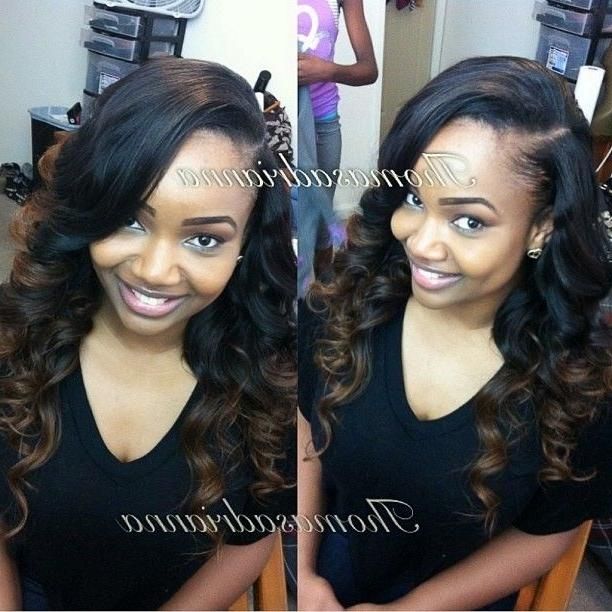 The 25+ Best Side Part Weave Ideas On Pinterest | Sew In Weave Pertaining To Long Hairstyles Deep Side Part (View 14 of 15)