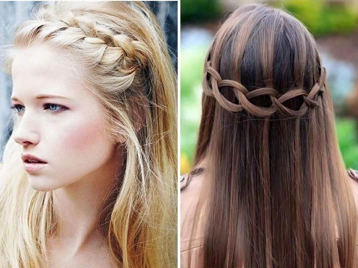 The 25+ Best Straight Hairstyles Prom Ideas On Pinterest | Sleek Pertaining To Long Hairstyles Down Straight (View 5 of 15)