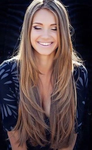 Top 25+ Best Long Layered Haircuts Ideas On Pinterest | Long With Regard To Long Hairstyles Layered Around Face (View 10 of 15)