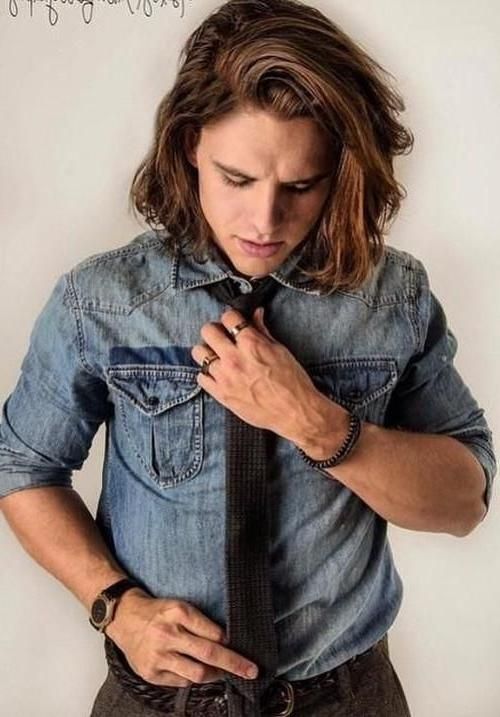 Top 25+ Best Mens Long Hair Styles Ideas On Pinterest | Trendy In Long Hairstyles For Jeans (View 9 of 15)