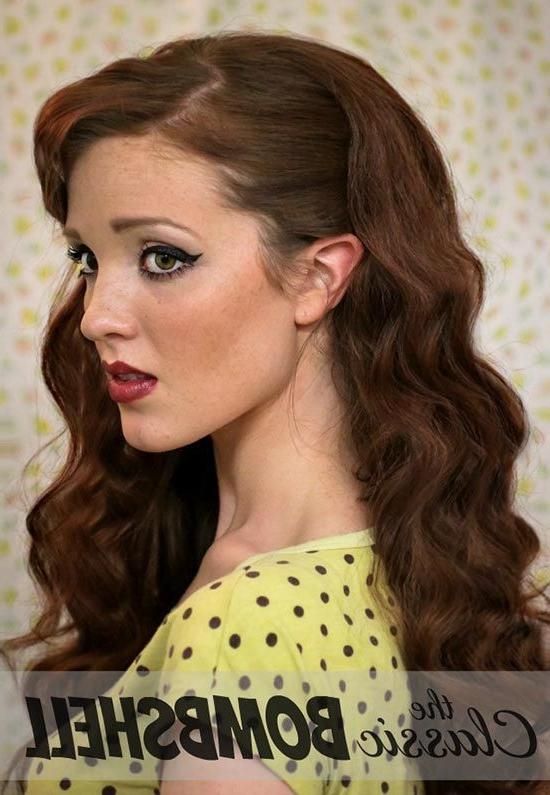 Vintage Pin Up Hairstyles For Long Hair – Hottest Hairstyles 2013 Throughout Vintage Hair Styles For Long Hair (View 15 of 15)