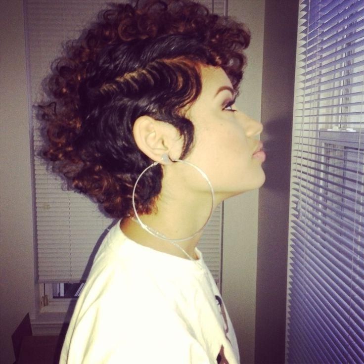 12 Pretty Short Curly Hairstyles For Black Women | Styles Weekly With Edgy Short Curly Haircuts (View 4 of 15)