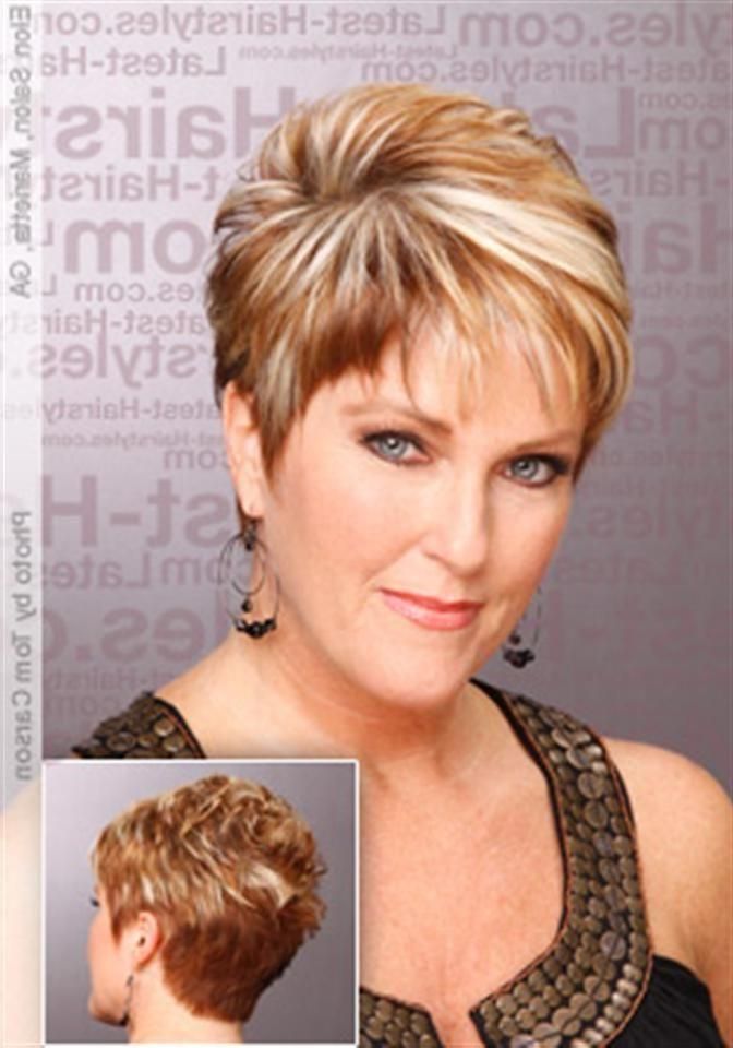 15 Best Short Hairstyles Images On Pinterest | Hairstyles Inside Short Hairstyles For Fat Faces And Double Chins (View 8 of 15)