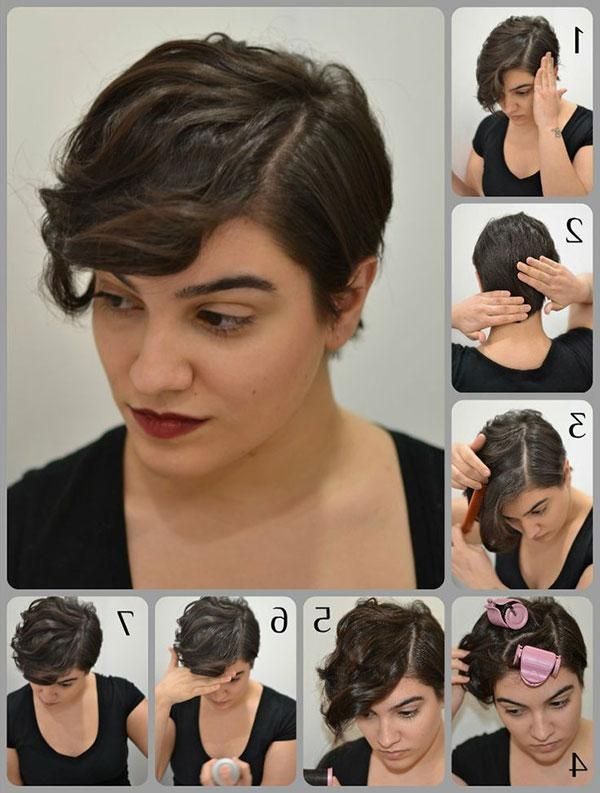 15 Cute, Easy Hairstyle Tutorials For Short Hair, Pixie Cuts Within Cute Hairstyles For Really Short Hair (View 3 of 15)