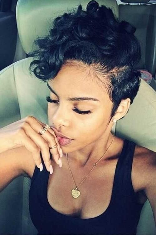 170 Best Short Hairstyles For Black Women Images On Pinterest Inside Cute Short Hairstyles For Black Teenage Girls (View 4 of 15)