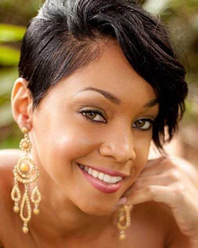 28 Trendy Black Women Hairstyles For Short Hair – Popular Haircuts Pertaining To Short Hairstyles For Black Women With Oval Faces (View 9 of 15)