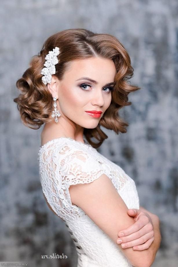 Best 25+ Short Wedding Hairstyles Ideas On Pinterest | Wedding Within Bridal Hairstyles Short Hair (View 1 of 15)