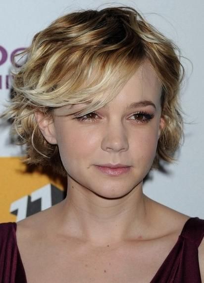 Carey Mulligan Short Hairstyles For Fine Hair – Popular Haircuts Within Short Curly Hairstyles For Fine Hair (View 2 of 15)