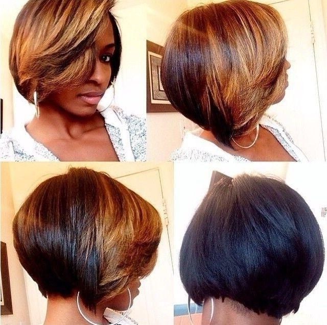 Groovy Short Bob Hairstyles For Black Women | Styles Weekly Regarding Short Black Bob Haircuts (View 3 of 15)