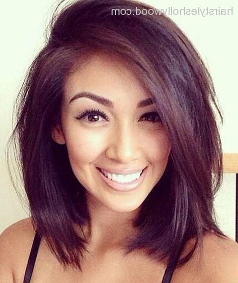 Medium Length Hairstyles For Round Faces – Hottest Hairstyles 2013 With Short Medium Haircuts For Round Faces (View 10 of 15)