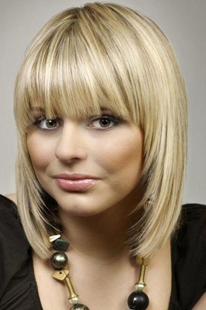 The 25+ Best Medium Hairstyles With Bangs Ideas On Pinterest With Regard To Short To Medium Hairstyles With Bangs (View 13 of 15)
