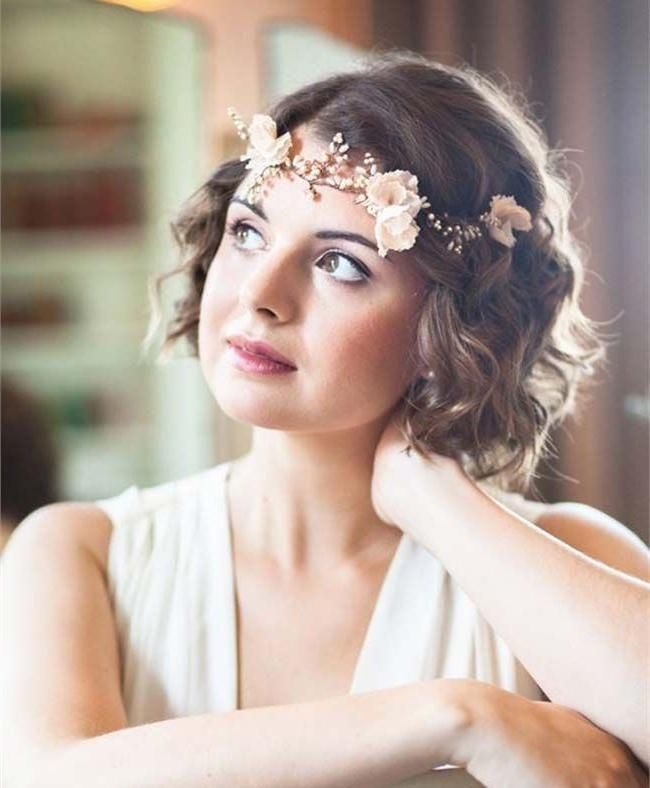 The 25+ Best Short Bridesmaid Hairstyles Ideas On Pinterest Regarding Bridal Hairstyles Short Hair (View 5 of 15)