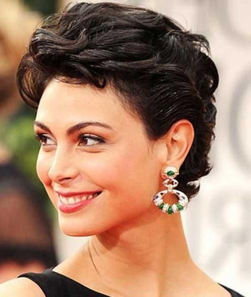 Photo Gallery of Short Haircuts For Women Over 40 With Curly Hair ...