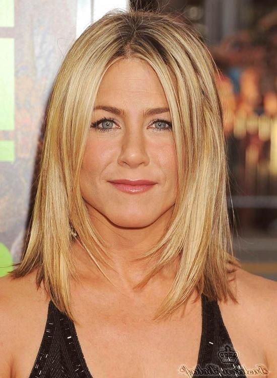 18 Best Shoulder Length Hair With No Bangs Images On Pinterest Inside Long Hairstyles For Women In Their 40s (View 7 of 15)