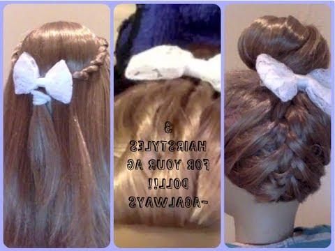 3 Hairstyles For Your American Girl Doll ~ Inspiredcgh – Youtube Pertaining To Cute Hairstyles For American Girl Dolls With Long Hair (View 4 of 15)