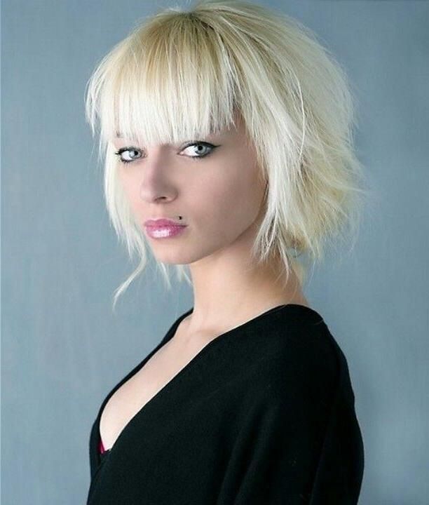 60 Best Blunt Bangs Images On Pinterest | Hairstyles, Make Up And Throughout Short Haircuts With Straight Bangs (View 12 of 15)