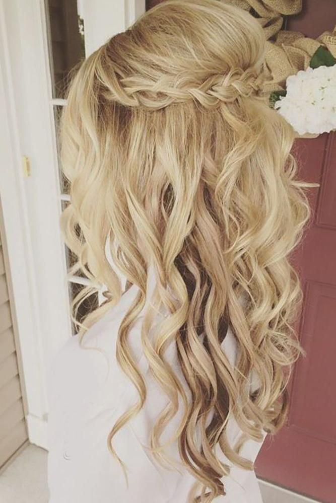 Best 25+ Curly Wedding Hairstyles Ideas On Pinterest | Curly Throughout Long Curly Hairstyles For Wedding (View 4 of 15)