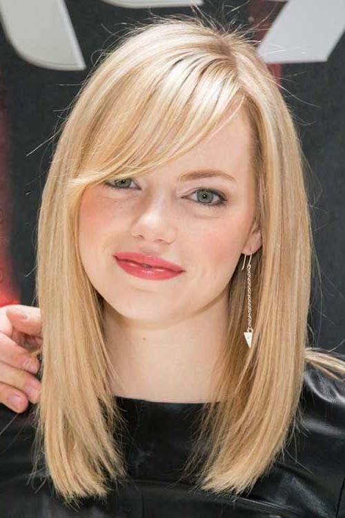 Best 25+ Long Bob With Bangs Ideas On Pinterest | Long Bob Haircut Within Long Bob Hairstyles With Bangs (View 5 of 15)