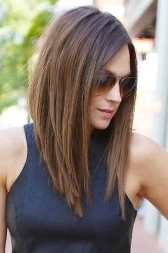 Best 25+ Long Bob With Fringe Ideas On Pinterest | Long Bob Fringe For Long Bob Hairstyles With Bangs (View 7 of 15)