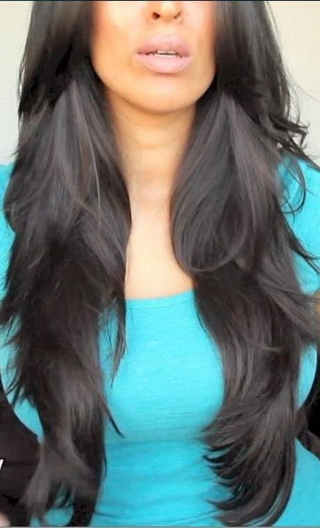 Best 25+ Long Layered Haircuts Ideas On Pinterest | Long Layered Pertaining To Long Layered Black Haircuts (View 6 of 15)