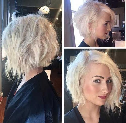 Best 25+ Short Asymmetrical Hairstyles Ideas On Pinterest With Regard To 2018 Asymmetrical Bob Haircuts (Gallery 78 of 292)