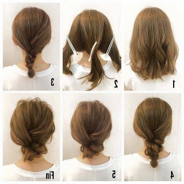 Best 25+ Shoulder Length Hair Updos Ideas On Pinterest | Wedding With Regard To Medium Long Updos Hairstyles (View 13 of 15)