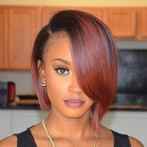 Best And Newest Asymmetrical Bob Hairstyles For Beautiful Women For Best 25+ African American Hairstyles For Women Bobs Ideas On (View 15 of 15)