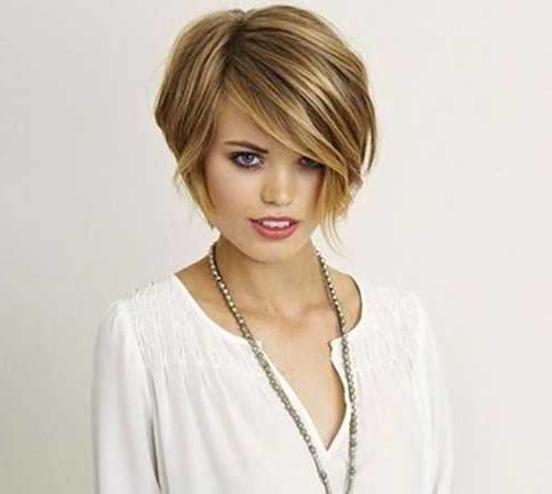 Bob Hairstyles 2017 Regarding Current Short Layered Bob Hairstyles For Round Faces (View 5 of 15)