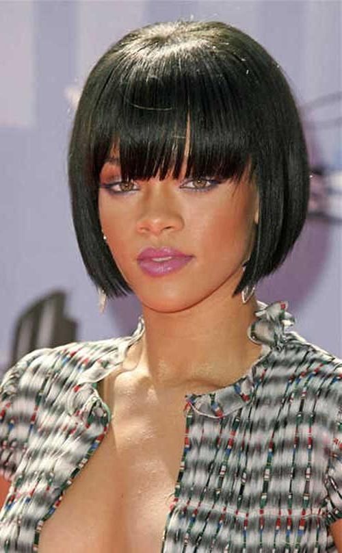 Bob Hairstyles 2017 – Short Inside Best And Newest Rihanna Bob Hairstyles With Weave (View 10 of 15)