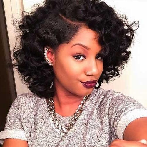 Curly Weave Bob Hairstyles With Cute Hairstyles And Short Black In Most Up To Date Short Bob Hairstyles With Weave (View 5 of 15)