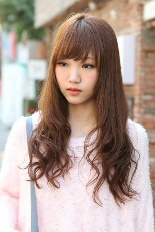 Cute Korean Hairstyle For Long Hair – Hairstyles Weekly With Korean Long Haircuts For Women (View 6 of 15)