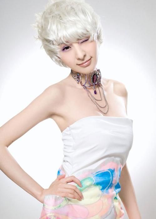 Cute Short White Hairstyles For Korean Girls Pertaining To Cute Short White Hairstyles For Korean Girls (View 3 of 15)