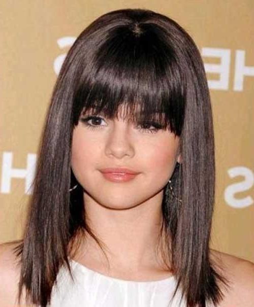 Long Bob Hairstyles With Bangs – Billedstrom Throughout Long Bob Hairstyles With Bangs (View 6 of 15)
